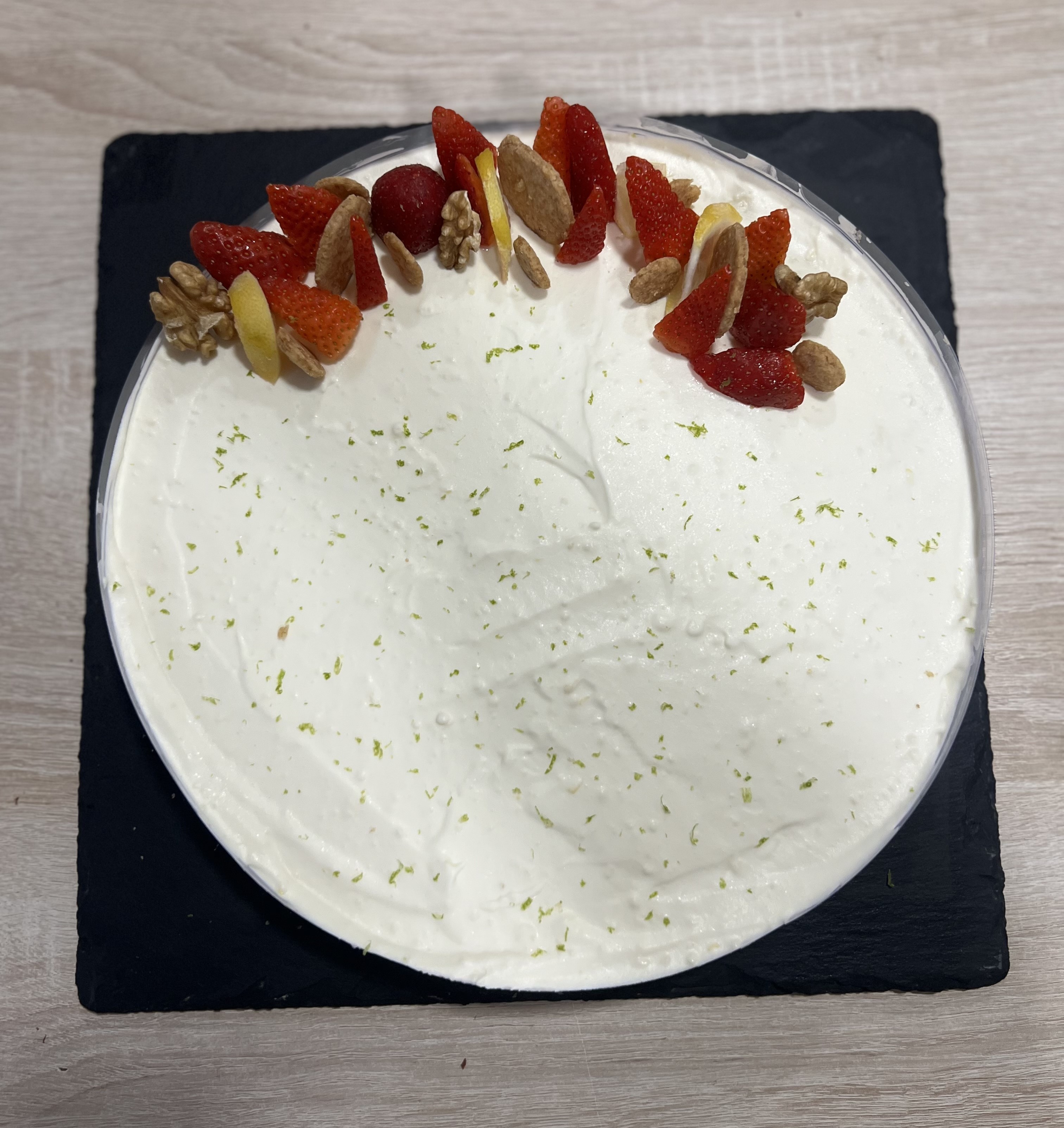 Recette entremet citron vanille noix 